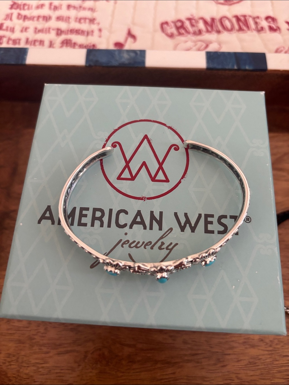 American West 925 Sterling Turquoise Bangle & Leather/Turquoise 925 Bracelet Duo - Picture 3 of 14